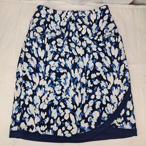 Lady Hagen Ditys Buds Floral Blue White Golf Athleisure Skort Skirt Small